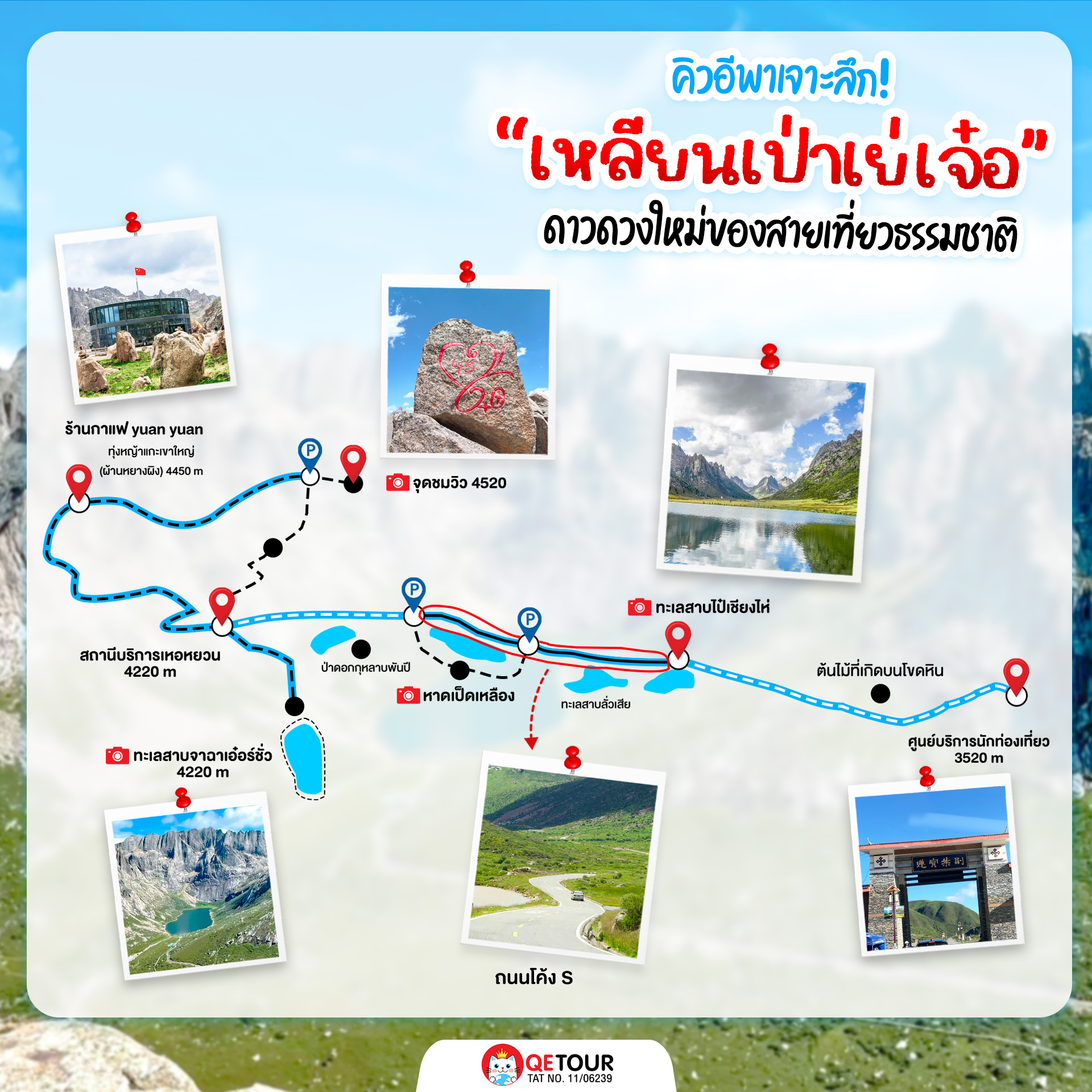 “เหลียนเป่าเย่เจ๋อ” โดโลไมท์แดนมังกร วิวอลัง ยอดเขาหิมะ+ทะเลสาบเทอร์ควอยซ์ คาเฟ่สูงติดฟ้า สายธรรมชาติห้ามพลาด!