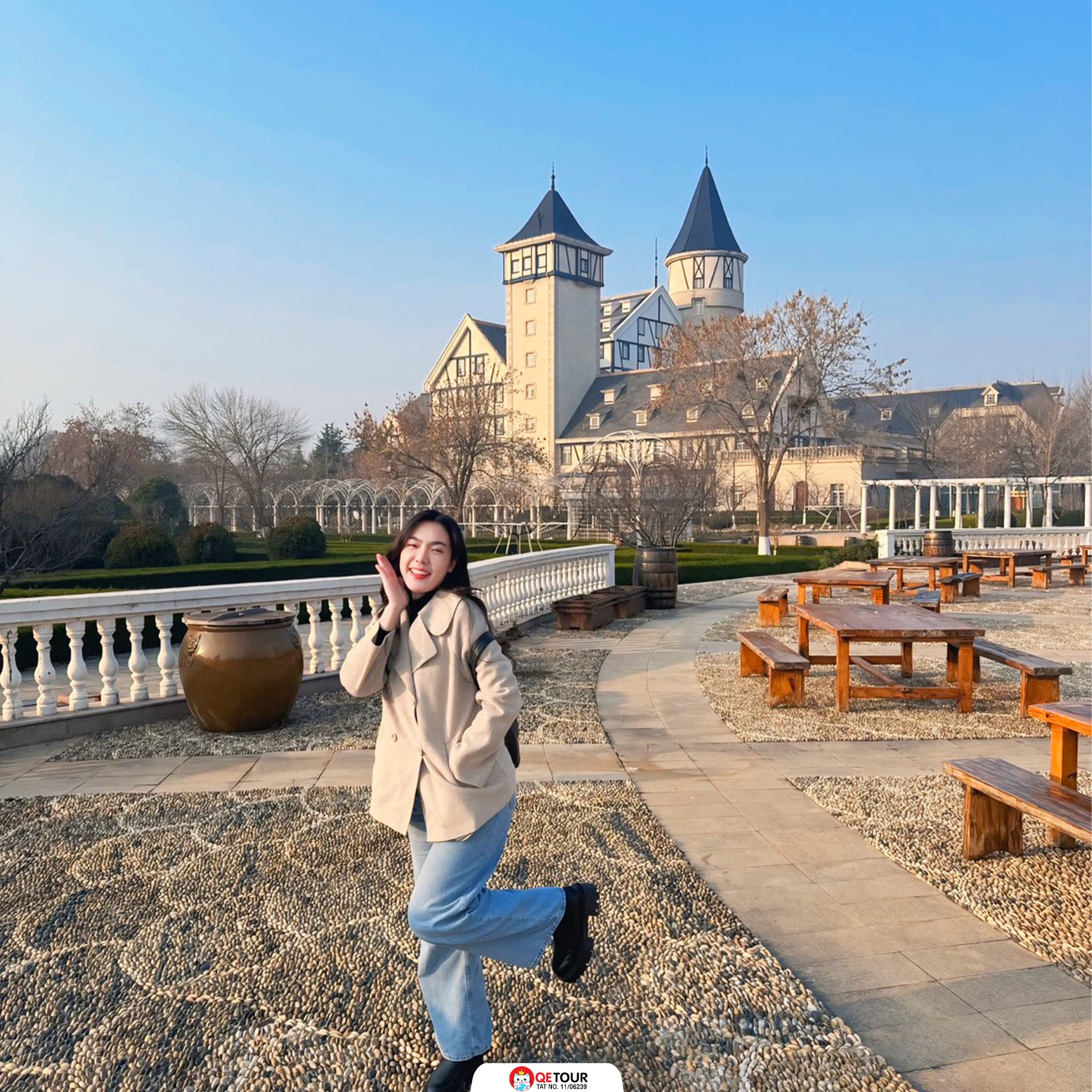 จากไร่องุ่นสู่ฟีลยุโรป คฤหาสน์จางยู่ เยียนไถ ชาโตว์กลางไร่ไวน์ ชมโรงบ่มใต้ดิน พร้อมชิมไวน์ท่ามกลางอากาศหนาว 4 - 6°C 